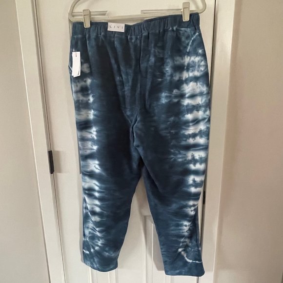 New Livi by Lane Bryant Blue Tie Dye Jogger Sweatpants Size 18/20 - Picture 8 of 11